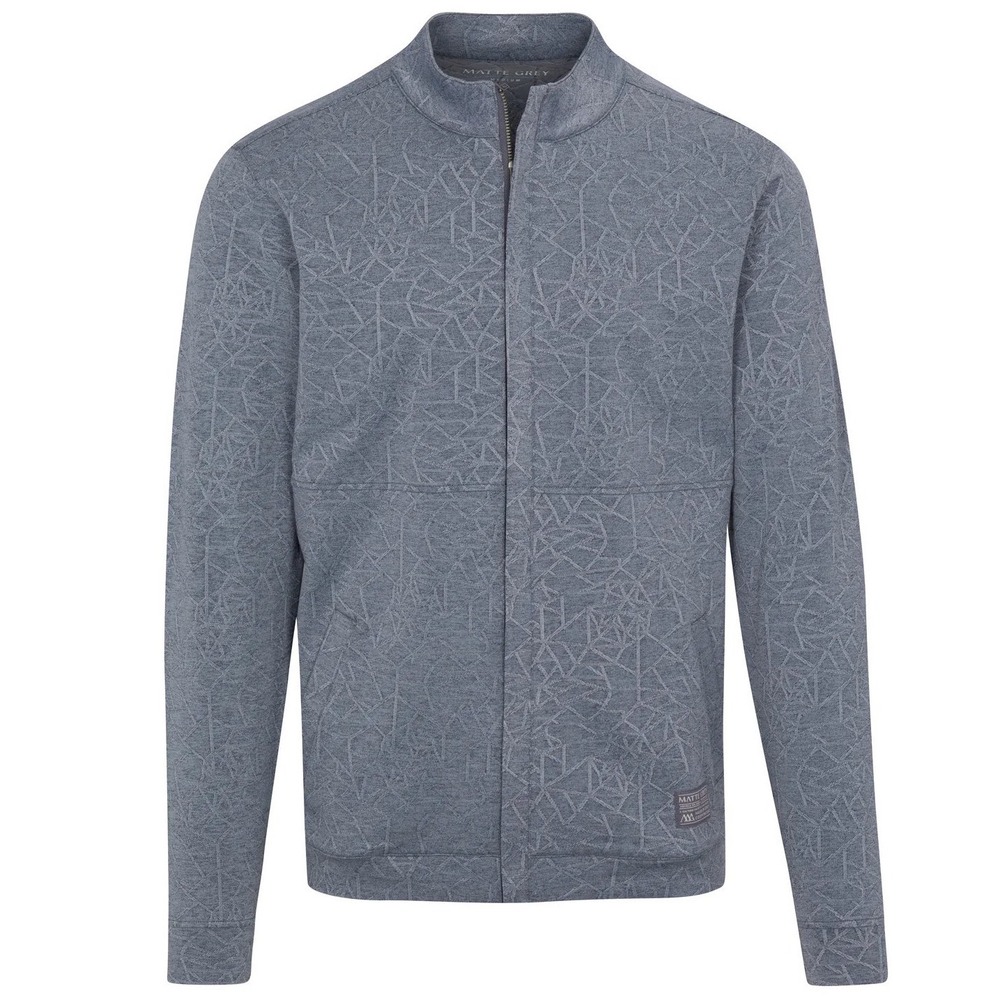 Matte Grey Mens Haus of Grey Badge Charter Gridlock Pyrenees Grey Geometric M